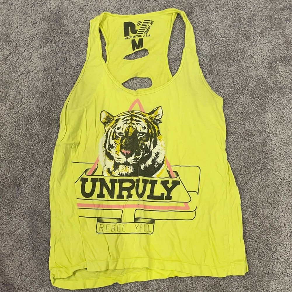 Rebel Yell racerback tiger tank top